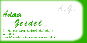 adam geidel business card